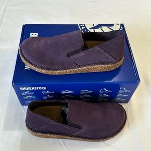 Birkenstock Callan Dark Berry Narrow Suede US 7 Sw